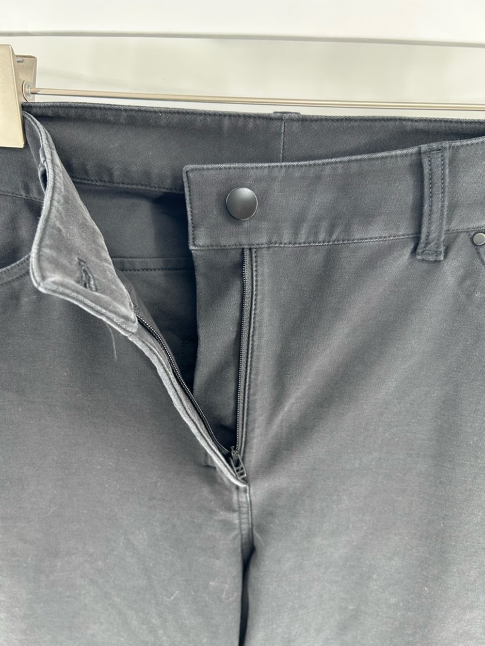 Lululemon City Sleek 5 Pocket Wide Leg High Rise Pants Women’s 33 Black‎ W5ENJS - Picture 4 of 8